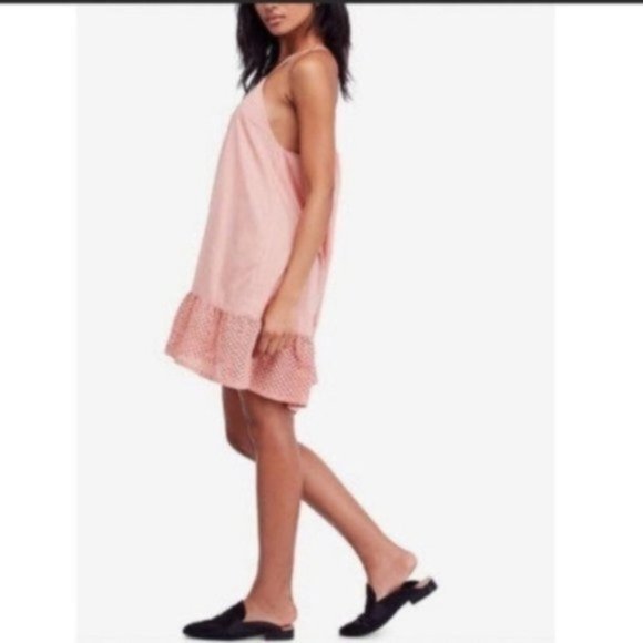 Free People Sleeveless Cotton Dress, Pink - Picture 4 of 4